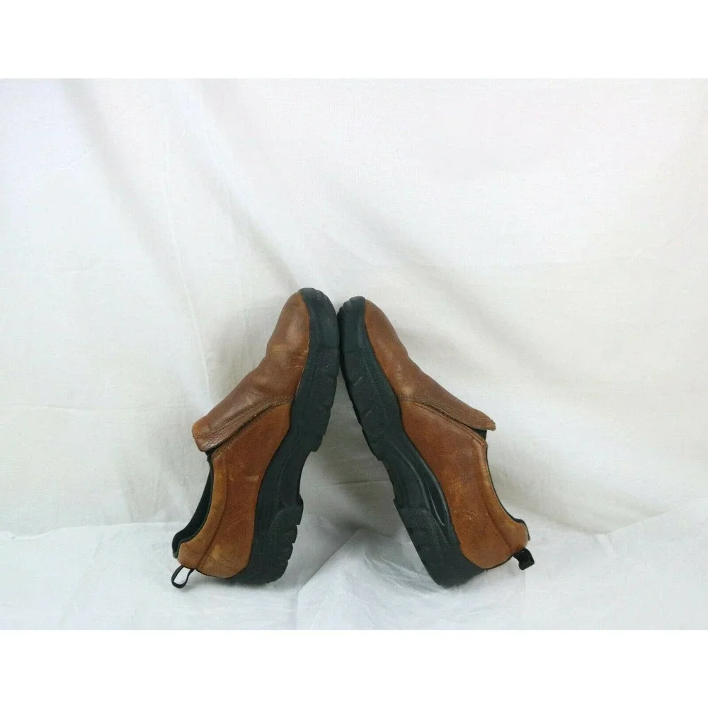 Roper Performance Mens Casual Slip On Shoes Size 10.5 Brown Leather Loafers